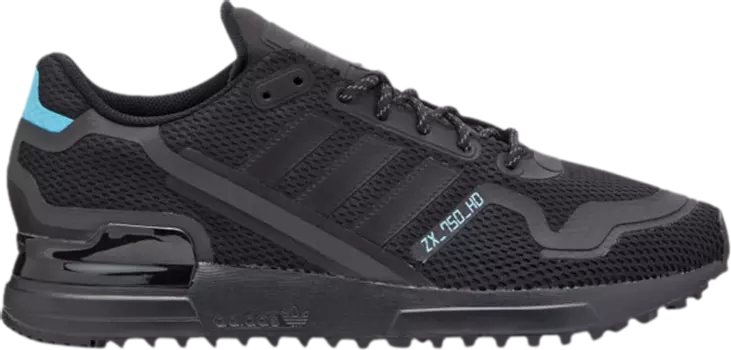 Кроссовки Adidas ZX 750 HD 'Core Black Cyan', черный