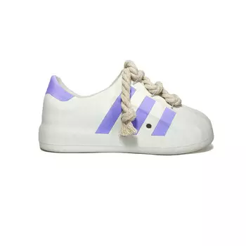 Кроссовки AdiFOM Superstar Lifestyle Shoes Unisex Low-Top Purple Adidas Originals
