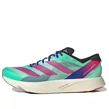 Кроссовки adizero takumi sen 9 running shoes 'pulse mint / lucid fuchsia' Adidas, зеленый