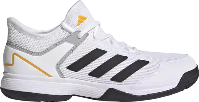 Кроссовки Adizero Ubersonic 4 J 'White Black Solar Gold', белый