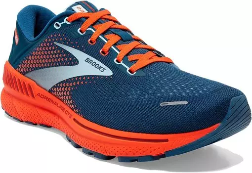 Кроссовки Adrenaline GTS 22 Brooks, цвет Blue/Light Blue/Orange