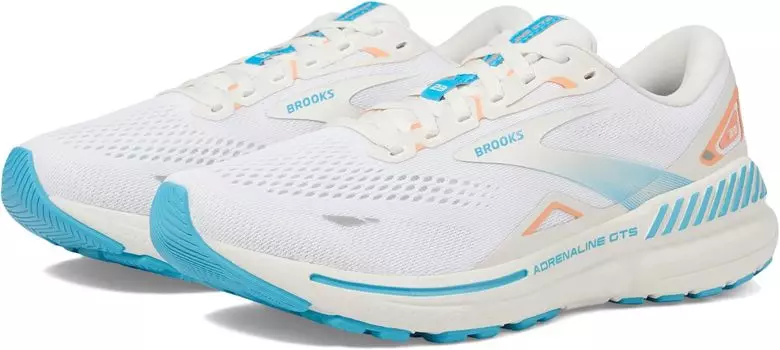 Кроссовки Adrenaline GTS 23 Brooks, цвет Coconut/Papaya/Blue