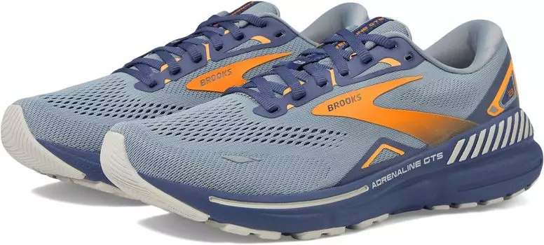 Кроссовки Adrenaline GTS 23 Brooks, цвет Grey/Crown Blue/Orange