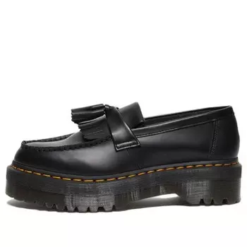 Кроссовки adrian leather platform tassel loafers 'black smooth' Dr. Martens, черный