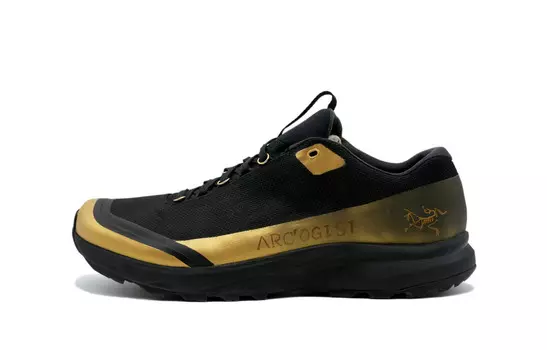 Кроссовки AERIOS FL GTX Outdoor Performance унисекс с низким верхом, цвет черный/золотой Arcteryx