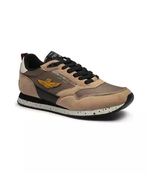 Кроссовки Aeronautica Militare комбинированные, бежевый