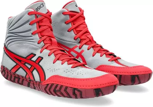 Кроссовки Aggressor 5 Wrestling Shoe ASICS, цвет Sheet Rock/Classic Red