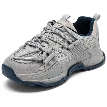 Кроссовки AGSDON Chunky Sneakers Unisex Low-top, темно-серый