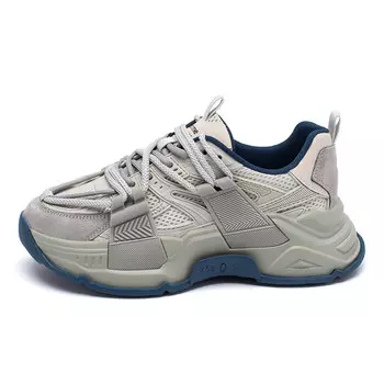 Кроссовки AGSDON Chunky Sneakers Unisex Low-top, серый