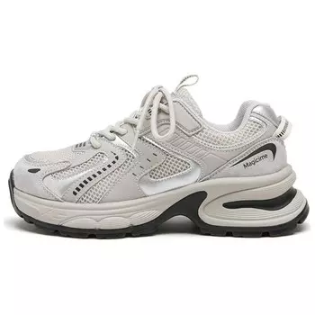 Кроссовки AGSDON Chunky Sneakers Women's Low-top, серый