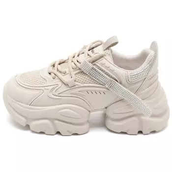 Кроссовки AGSDON Chunky Sneakers Women's Low-top, черный