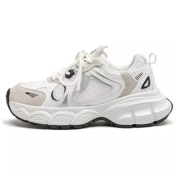 Кроссовки AGSDON Chunky Sneakers Women's Low-top, бордовый