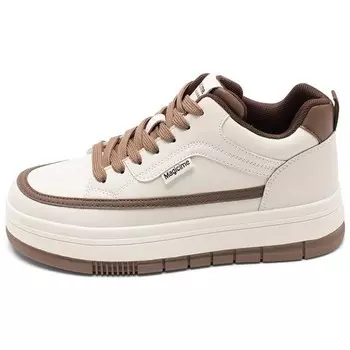 Кроссовки AGSDON Lifestyle Shoes Women's Low-top, бежевый/черный