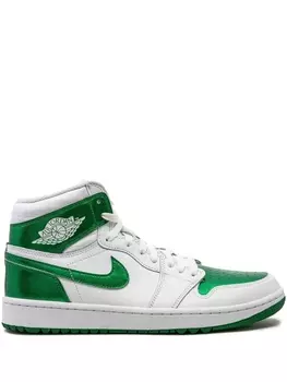 Кроссовки Air 1 High Golf Metallic Green Jordan, зеленый