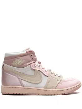 Кроссовки Air 1 High «Method of Make - Pink Oxford/Atmosphere/Phantom/Legend Light Brown» Jordan, розовый
