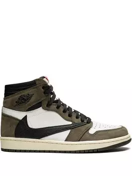 Кроссовки Air 1 High OG TS SP Travis Scott Jordan, коричневый