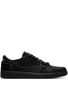 Кроссовки Air 1 Low OG TS Travis Scott - Black Phantom Jordan, черный