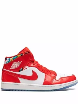 Кроссовки Air 1 Mid Jordan, красный