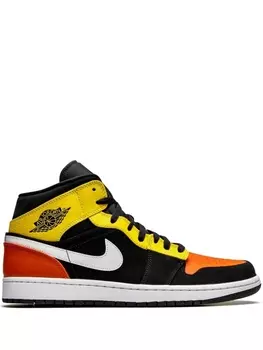 Кроссовки Air 1 Mid SE Amarillo Orange Jordan, черный