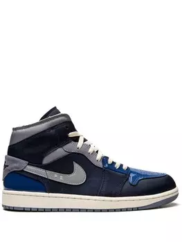 Кроссовки Air 1 Mid SE Craft Obsidian Jordan, синий