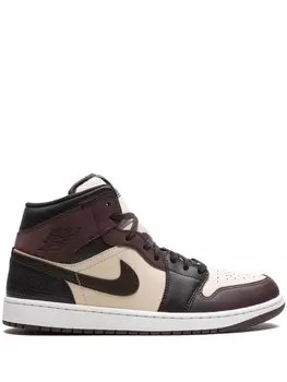 Кроссовки Air 1 Mid SE Velvet Brown Jordan, коричневый