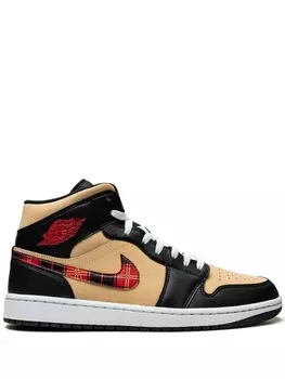 Кроссовки Air 1 Mid Tartan Swoosh Jordan, черный