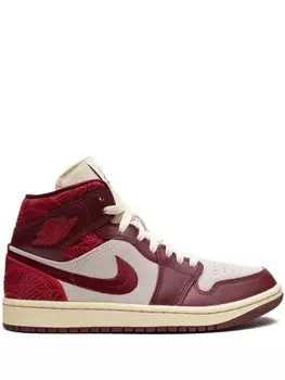 Кроссовки Air 1 Mid Tiki Leaf Jordan, красный