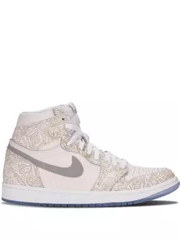 Кроссовки Air 1 Retro Hi OG Laser Jordan, бежевый