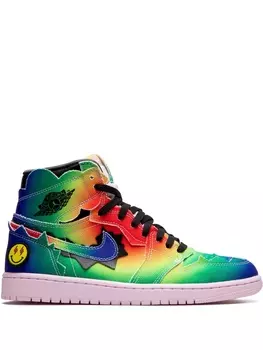 Кроссовки Air 1 Retro High J. Balvin Colores y Vibras Jordan, синий