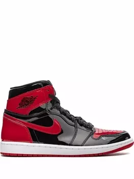 Кроссовки Air 1 Retro High OG Bred Patent Jordan, черный