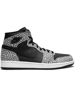Кроссовки Air 1 Retro High с принтом Jordan, черный