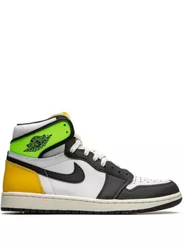 Кроссовки Air 1 Retro High Volt Gold Jordan, белый