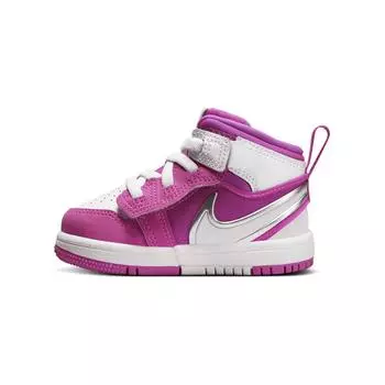 Кроссовки Air 1 Toddler TD Mid-top Flame Powder/белый Jordan, белый