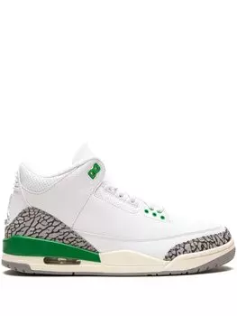 Кроссовки Air 3 High Lucky Green Jordan, белый