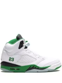 Кроссовки Air 5 Lucky Green Jordan, белый