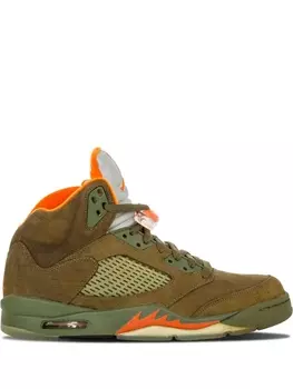 Кроссовки Air 5 Retro Jordan, зеленый