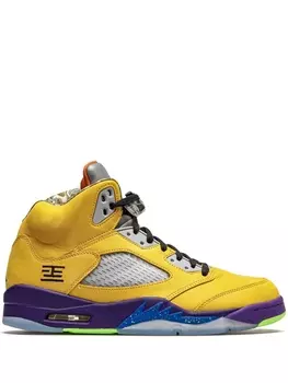 Кроссовки Air 5 What The Jordan, желтый