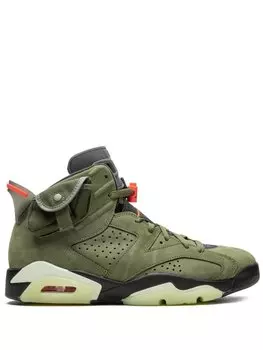 Кроссовки Air 6 Retro Cactus Jack из коллаборации с Travis Scott Jordan, зеленый