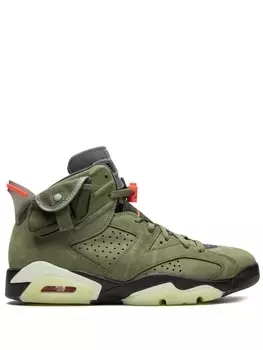 Кроссовки Air 6 Retro Cactus Jack из коллаборации с Travis Scott Jordan, зеленый