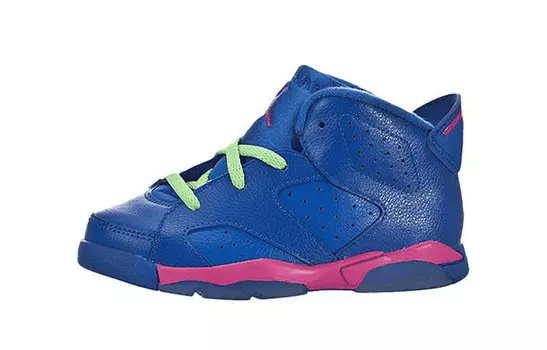 Кроссовки Air 6 Toddler TD Mid-top розовые/синие Jordan