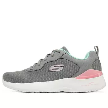Кроссовки air dynamight low-top grey Skechers, серый