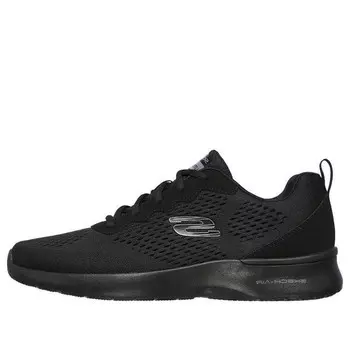 Кроссовки air dynamight tuned 'black' Skechers, черный