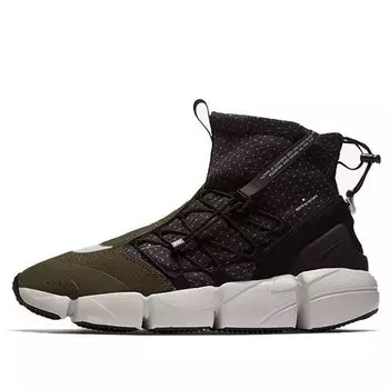 Кроссовки air footscape mid utility 'cargo khaki' Nike, черный