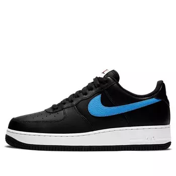 Кроссовки air force 1 '07 'mismatch swooshes - black' Nike, черный
