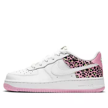 Кроссовки air force 1 '07 'pink leopard' Nike, белый