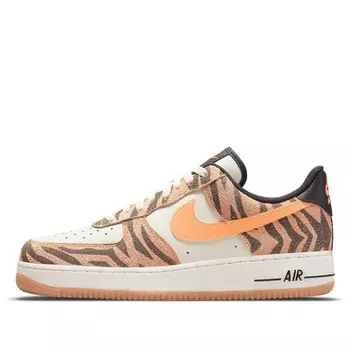 Кроссовки air force 1 low premium 'daktari stripes' Nike, бежевый