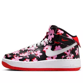 Кроссовки air force 1 mid easyon se 'flower power' Nike, черный