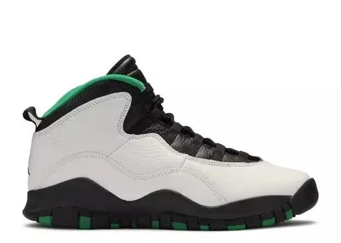 Кроссовки AIR JORDAN 10 RETRO BG 'SEATTLE' 2019, белый