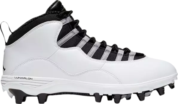 Кроссовки Air Jordan 10 TD Mid Steel Grey, белый