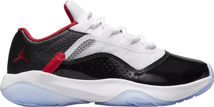 Кроссовки Air Jordan 11 CMFT Low GS White Black University Red, черный